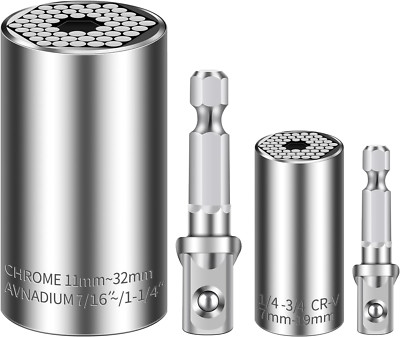 Universal Socket Set 11-32Mm 7-19Mm Super Socket for Unscrew Any Bolt Multi-Func