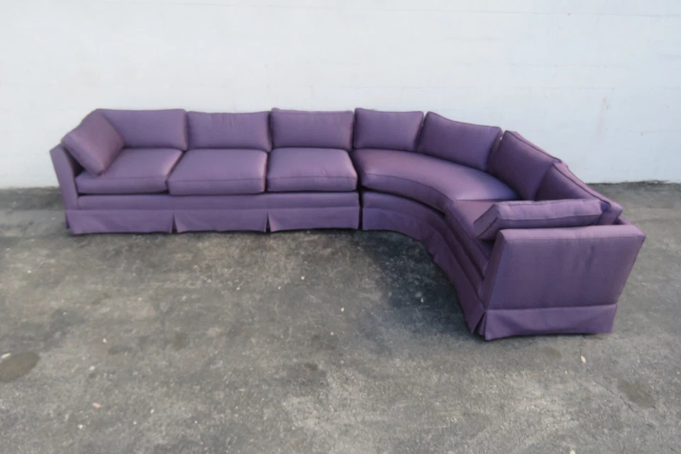 Sofá largo seccional moderno vintage de dos partes 5913 Foto 3 de 4