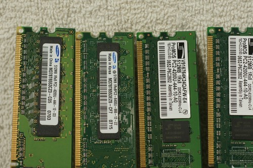 8- sticks 512MB ea, PC2 DDR2 memory, working Exc+ - Picture 2 of 4