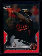 2022 Topps Now #208 Rougned Odor Red Parallel Card #d /10