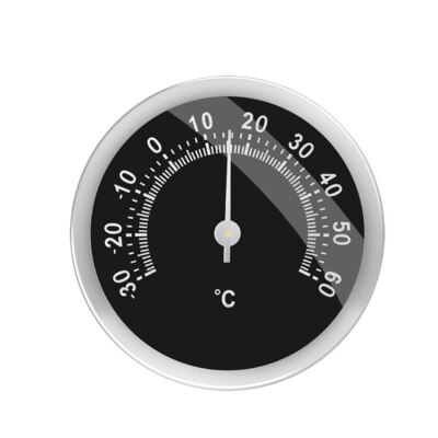 1PCS Mini Thermometer Mechanical Analog 58mm Car with Sticker NEW 
