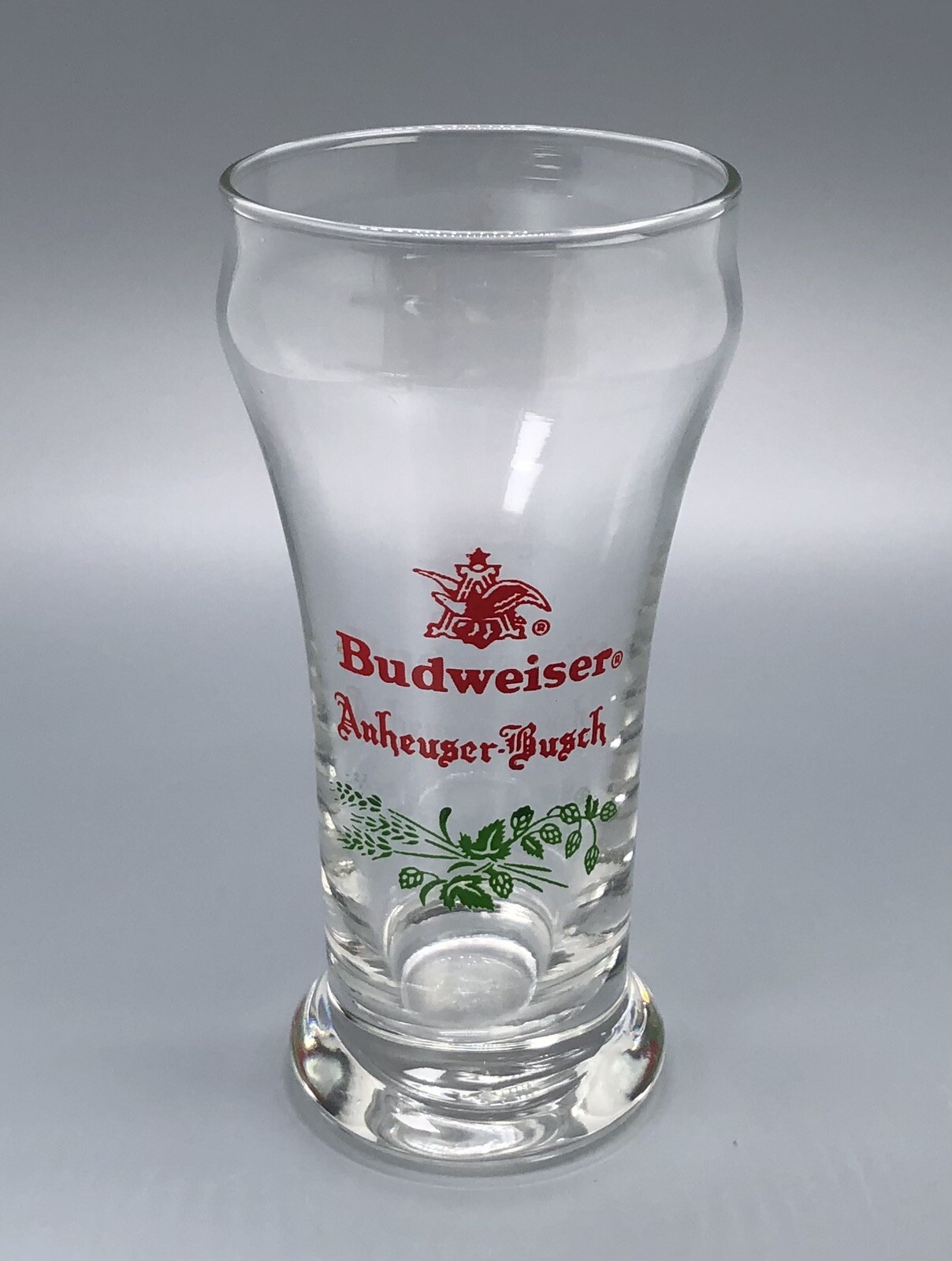 VTG BEER GLASS DISCOUNT / Budweiser Tavern Sham Barware / Man Cave Bar Decor