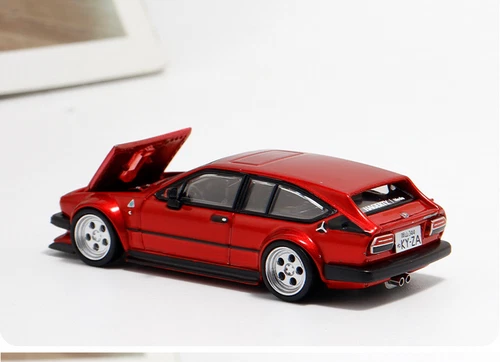 TPC 1/64 Scale Alfa Romeo GTV6 Red Diecast car Model Toy Collection Gift - Picture 6 of 7