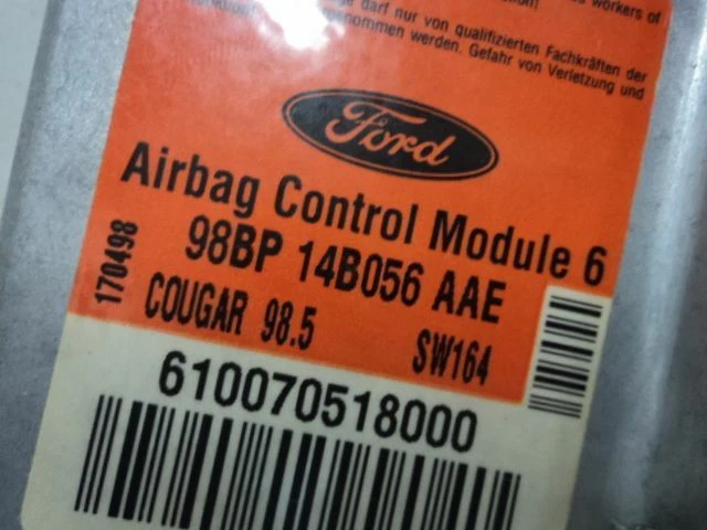 Módulo de bolsa 98BP-14B056-AAE compatible con 99-02 MERCURY COUGAR D127-115012 Foto 2 de 4