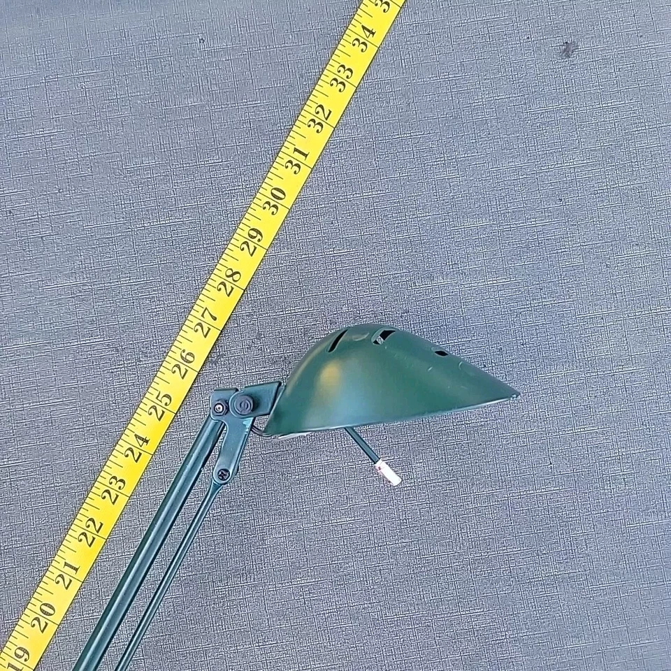 Swing Arm Pendulum Desk Table Lamp WORKS Green Italian Modern Counterweight - Image 3 of 4