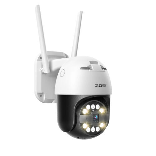 ZOSI 5MP PT WiFi Wireless Security Camera Audio AI Human Detect Night Vision