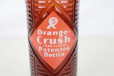 RARE! UNKNOWN! ORANGE CRUSH ACL RIBBED SODA BOTTLE BOZEMAN MONT. PATENTED BOTTLE