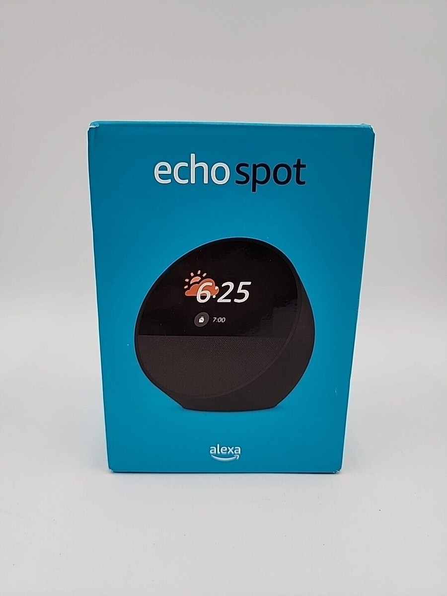 「Amazon」Echo Spot with Alexa BLACK Amazon Echo Spot (2024 release)