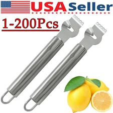 Stainless Steel Lemon Zester & Grater – Kitchen Peeler Grater Wholesale Lot