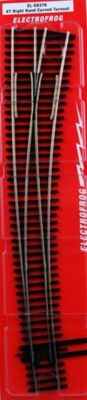 PECO SL-E8376 ~ HO Scale ~ #7 Code 83 ~ Right Hand Curved Turnout ~ Electrofrog