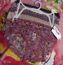 5 NEW JESSICA SIMPSON JS00482D ULTRA FLIRTY SHEER LACE HIPSTER PANTIES S