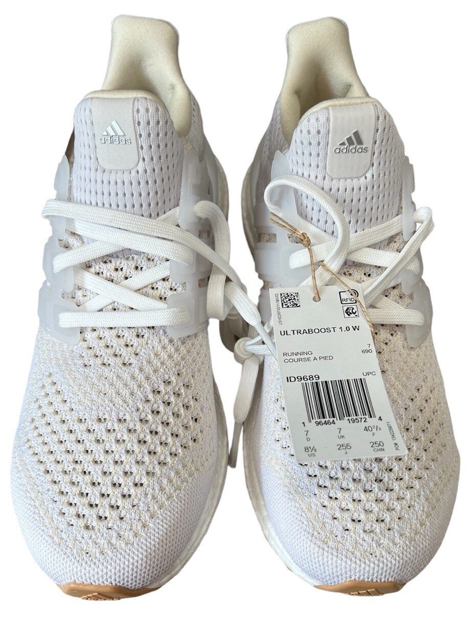 Adidas ULTRABOOST 1.0 Running Womens Shoes ID9689 White Gum - Size 8.5 ...