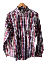 Brooks Brothers Regent Men's Size L Plaid Button Front Shirt 