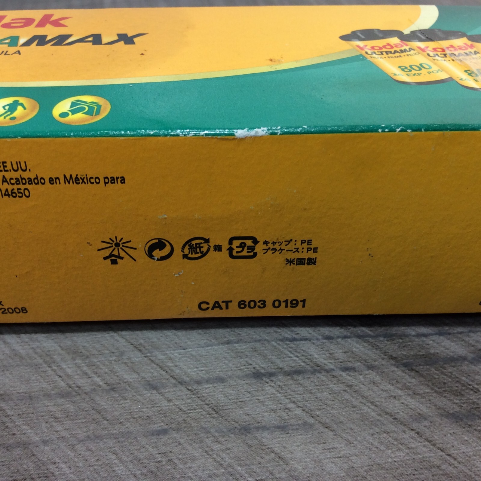 Kodak Ultramax 800 Color Film 4x24 35mm Open Box Expiration 07/