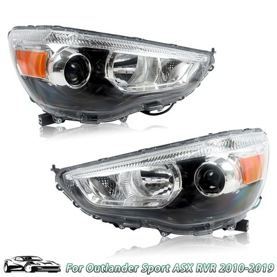For Mitsubishi Outlander Sport Car Headlight Assembly Halogen Left+Right 11-19