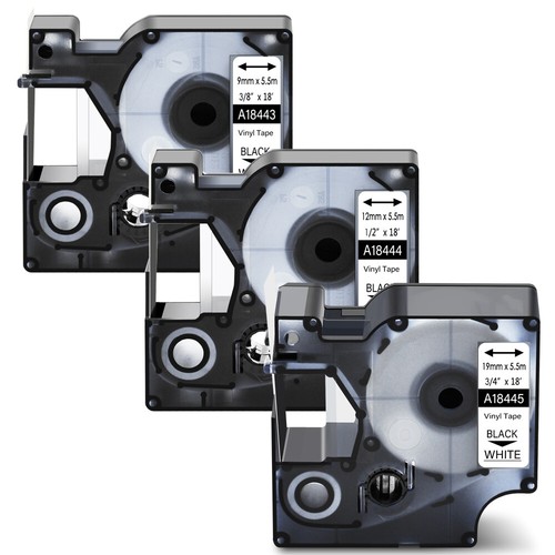 9-19mm Vinyl IND Label Tape 18443 18444 