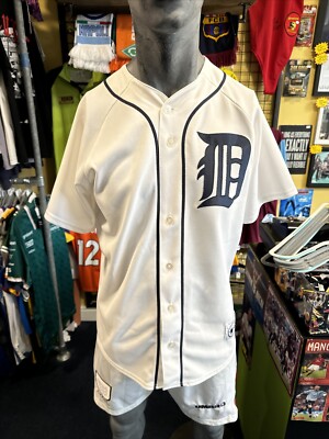 MLB Authentic Majestic Detroit Tigers Joel Zumaya Baseball weiß Trikot Größe L