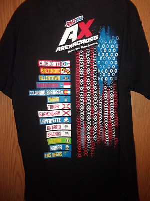 AMSOIL AX AREANACROSS MOTOCROSS MORE INTENCE TOUR black L t shirt
