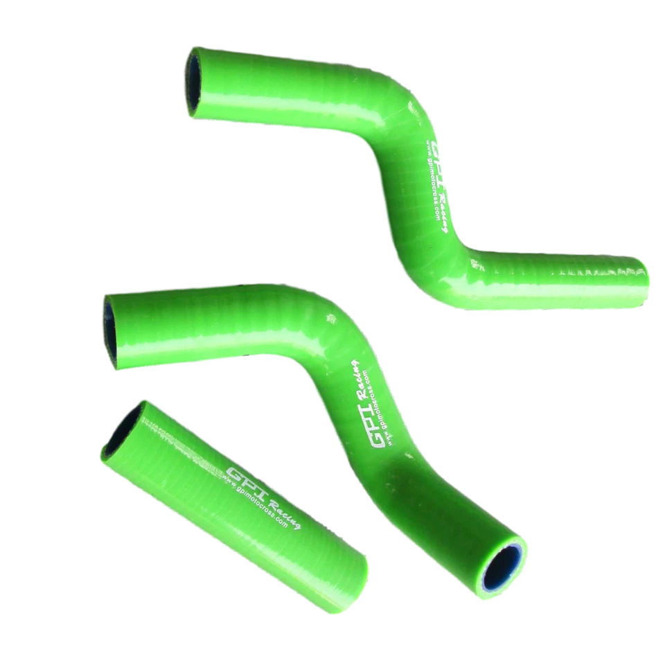 Manguera de radiador de silicona verde para Kawasaki KX80 KX85 KX100 1999 2000 1998-2013 Foto 4 de 4