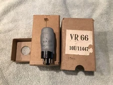 RAF VR66 Military BRITISH Vacuum TUBE 10/E11447 NOS CEMENT COATED Triode Power