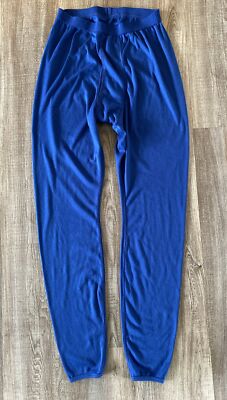 Patagonia Capilene Fleece Pants Mens Medium Blue Base Mid Layer USA Vintage 