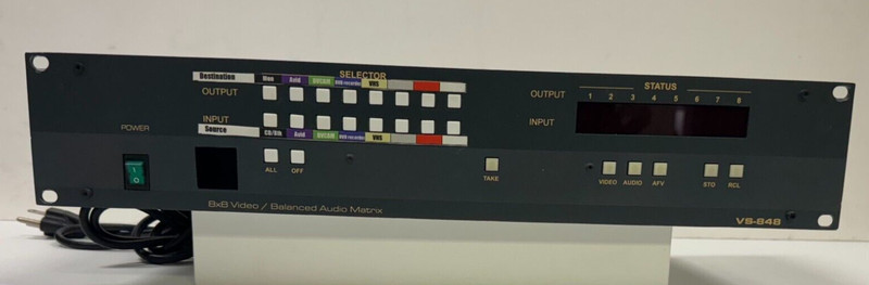 KRAMER 8x8 VS-848 Video/Balanced Audio Matrix Switcher