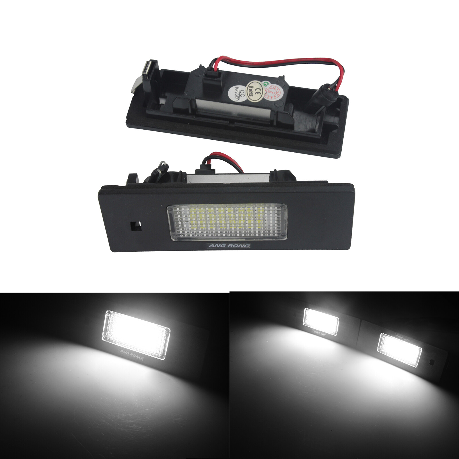 AUTOXBERT LED Kennzeichenbeleuchtung Für BMW 1 Series E81 E87 F20 F21 Für 6 Series F06 F12 F13 Kennzeichenbeleuchtung Led 24SMD 6000K 2 Stück