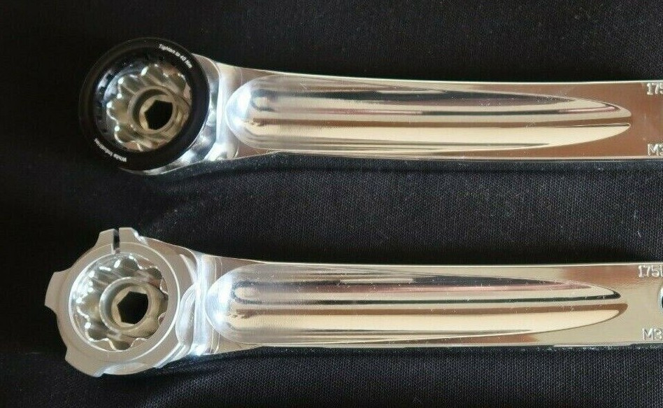 White Industries 172.5 mm  POLISHED M30 MOUNTAIN Cranks with spindle