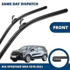 Front Windscreen 26" 16" Flat Aero Wiper Blades Pair for Kia Sportage 16-21