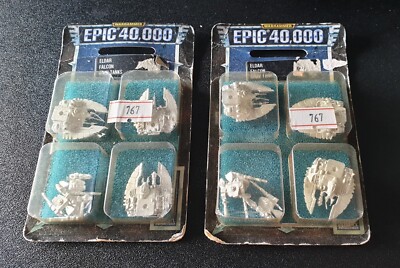 EPIC 40000 40K - Eldar Falcon Grav Tanks  x2 Blisters (Sealed) Warhammer 