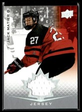 2021-22 Upper Deck Team Canada Juniors Jersey Jack Matier #38