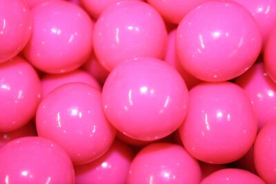 Bayside Candy 1'' Large Gumballs - Colored Gumball Collection - Pink 1LB