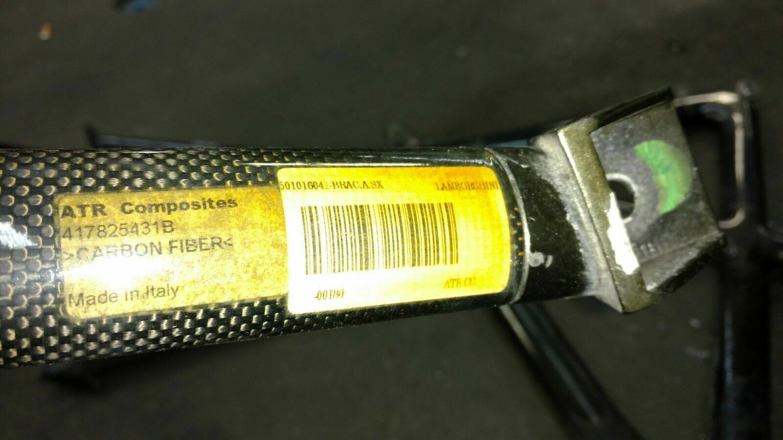 LAMBORGHINI MURCIELAGO ROADSTER CARBON FIBER ENGINE BRACE COVER OEM