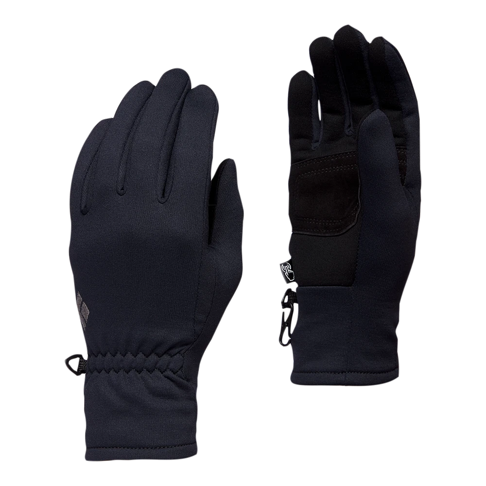 NEW! Black Diamond Midweight Screentap Ski Glove Full Touchscreen Black X-Small