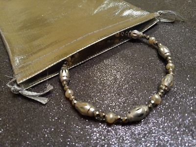 8 ZOLL ZUCHTPERLEN ARMBAND.   Sterling Karabinerverschluss.   Unikat & Exklusiv.