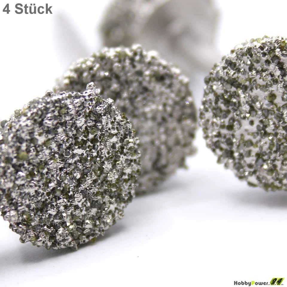 4 x Diamant Fräser Raspel 18mm für Stein Glas Gips Holz für Dremel Proxxon Neu - Bild 4 von 4