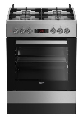 8690842122668 Beko FSM 62332 DXT Freistehender Kocher Edelstahl Gaskochfeld A Be