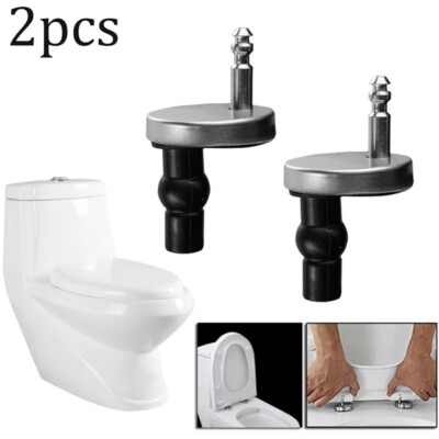 2 Stück Release Quick Toilettensitz Scharniere ToilettensitzeTop Fix Scharnier für Zuhause