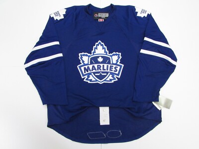 TORONTO MARLIES AUTHENTIC AHL BLUE REEBOK EDGE 7187 HOCKEY
