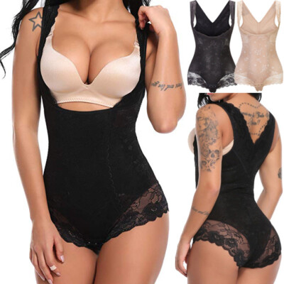 Womens Full Body Shaper Fajas Reductoras Colombianas Shapewear Girdle Fitness US
