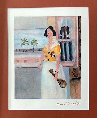 HENRI MATISSE CIRCA 1948 AWESOME SIGNED PRINT MATTED 11 X 14 + BUY IT NOW!! - Picture 2 of 4