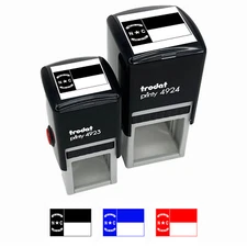 North Carolina State Flag Self-Inking Rubber Stamp Ink Stamper