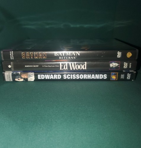 Tim Burton's-EDWARD SISSORHANDS+ED WOOD+BATMAN+BATMAN RETURNS-DVD-WIDESCREEN - Picture 22 of 22