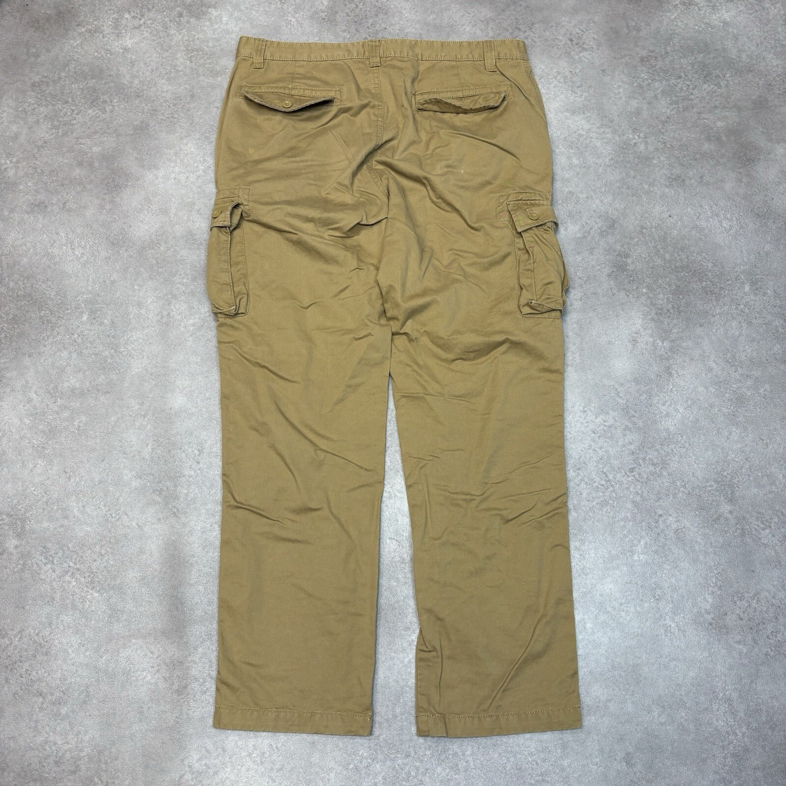 Vintage Cargo Trousers Mens Regular Fit Y2K Workwear Hiking Trousers Beige, image 6