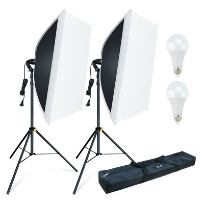 LINCO Softbox Light Kit Photo Studio Photography Continuous Lighting  Stand Set