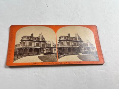  Stereoview Photo Mr Traver's Villa of New York E & HT Anthony 