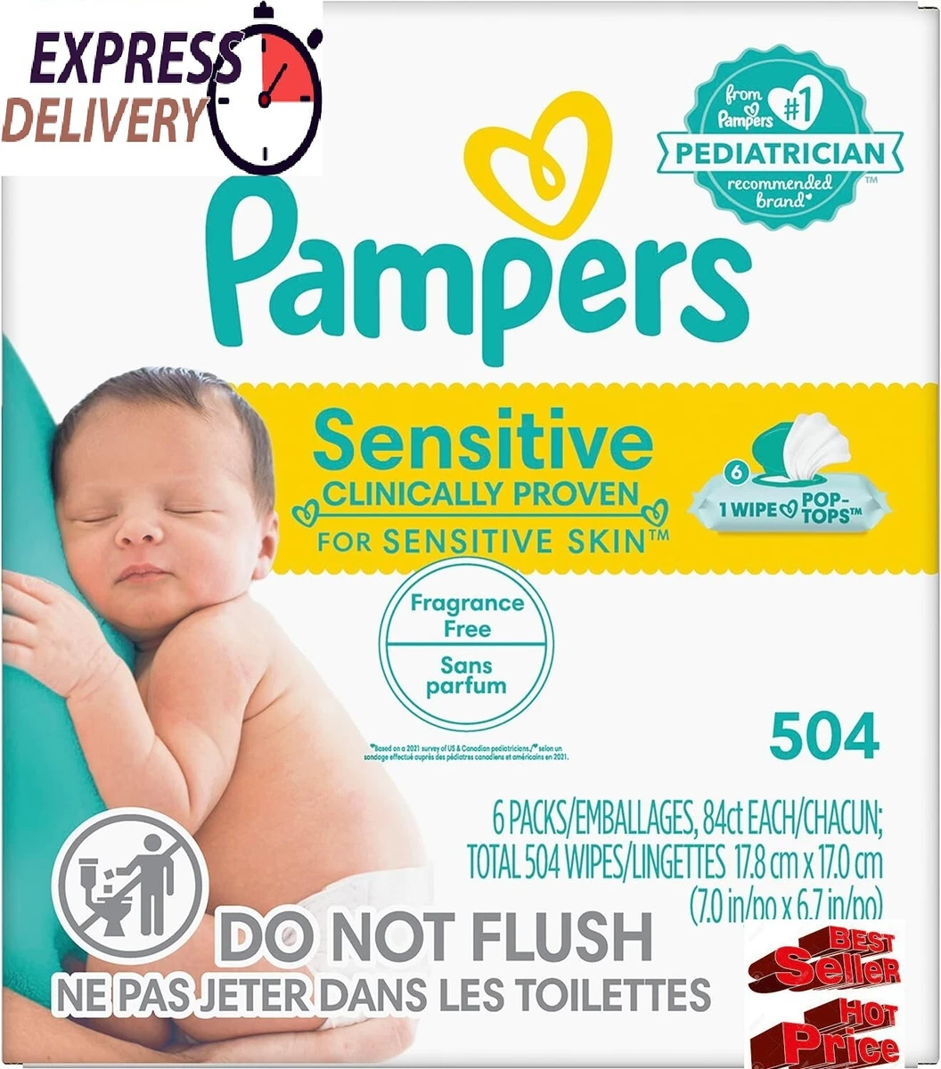 Pampers water store wipes
