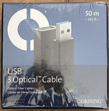Corning USB 3.Optical USB 3.0 Fiber Extension Cords, 50m 165ft 