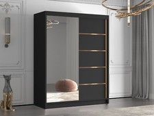 Schiebetürenschrank Beriter III Kleiderschrank mit Spiegel Garderobenschrank