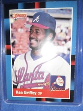 1988 Donruss #202 Ken Griffey Atlanta Braves FREE SHIPPING MVP HOF LEGEND